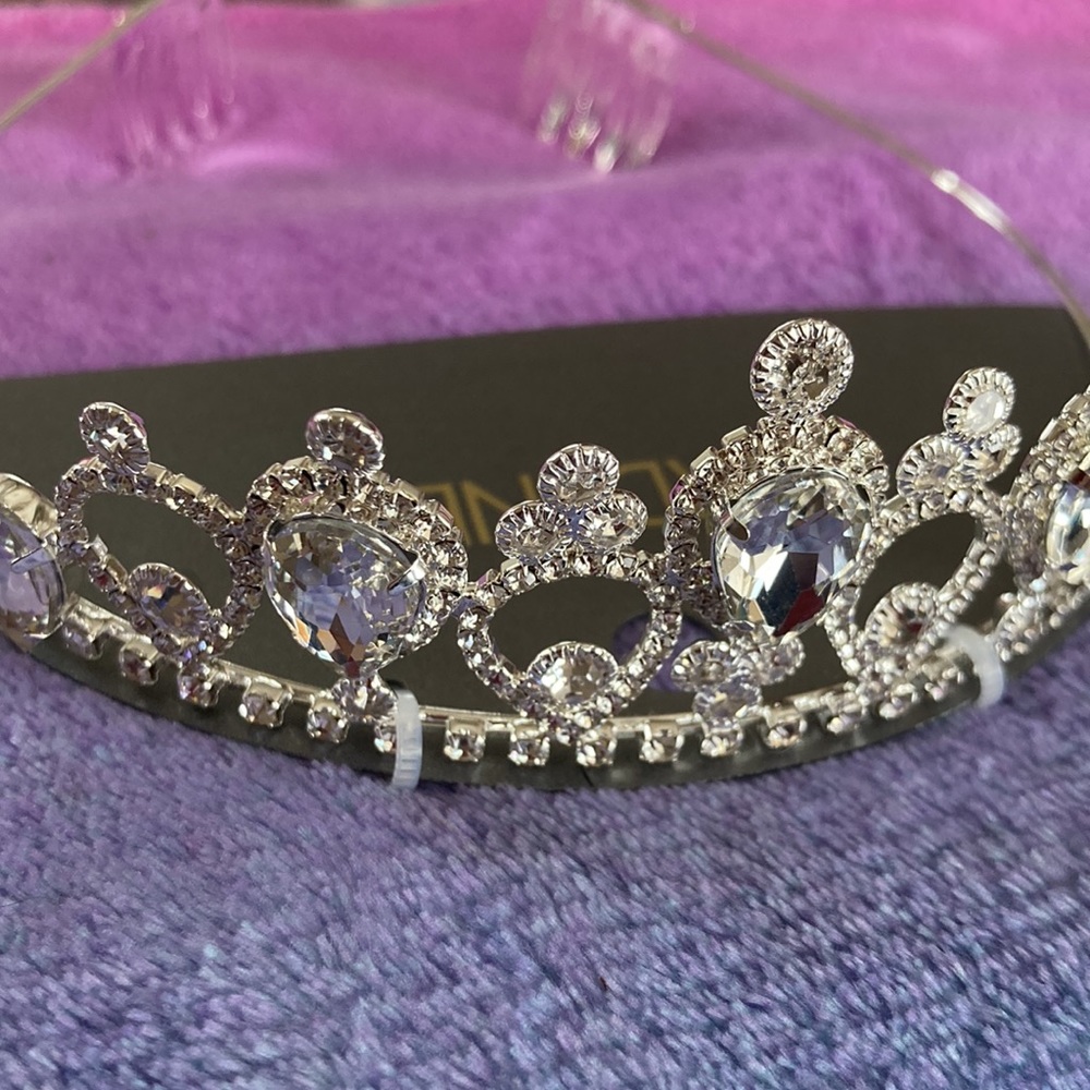 NWT⭐️ARDENE💫 Silver Princess Crown/Tiara with Combs